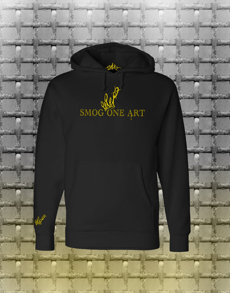 SMOG ONE ART Hoodie (Premium quality) Black